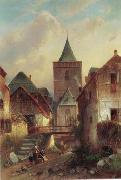 unknow artist European city landscape, street landsacpe, construction, frontstore, building and architecture. 105 oil painting reproduction